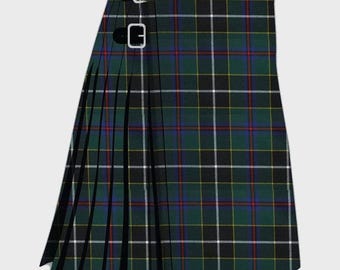 Moderne Cornish jachtkilt met tartanmotief | Handgemaakte premium kilt van 8 yard (ca. 4 meter) | Op bestelling gemaakt