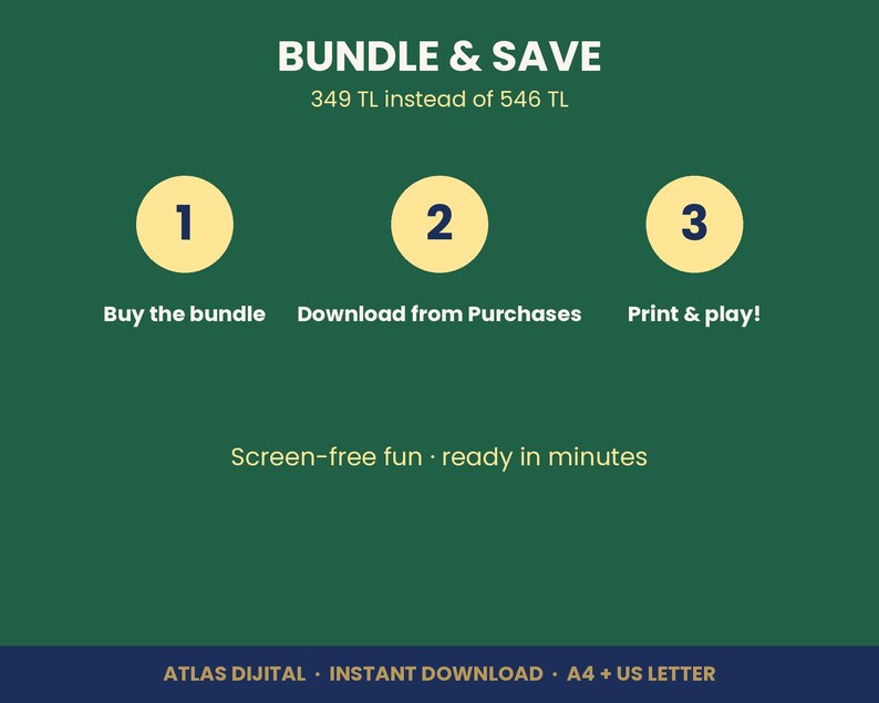 Screen Free Weekend Activity Bundle for Kids, 4 Printable Activity Books, Logic Puzzles, Map Games, Matching, Ages 5-10, PDF image 6