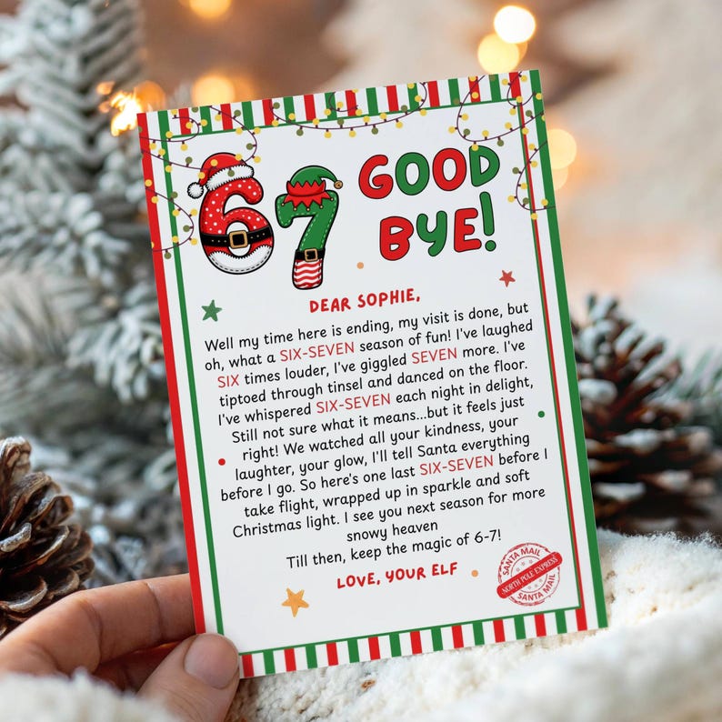 67 Elf on the Shelf | Christmas Elf Goodbye Letter | Editable Elf ...