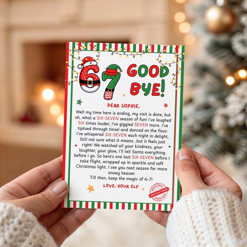 67 Elf on the Shelf | Christmas Elf Goodbye Letter | Editable Elf ...