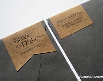 personalized wraparound return address banner labels save etsy