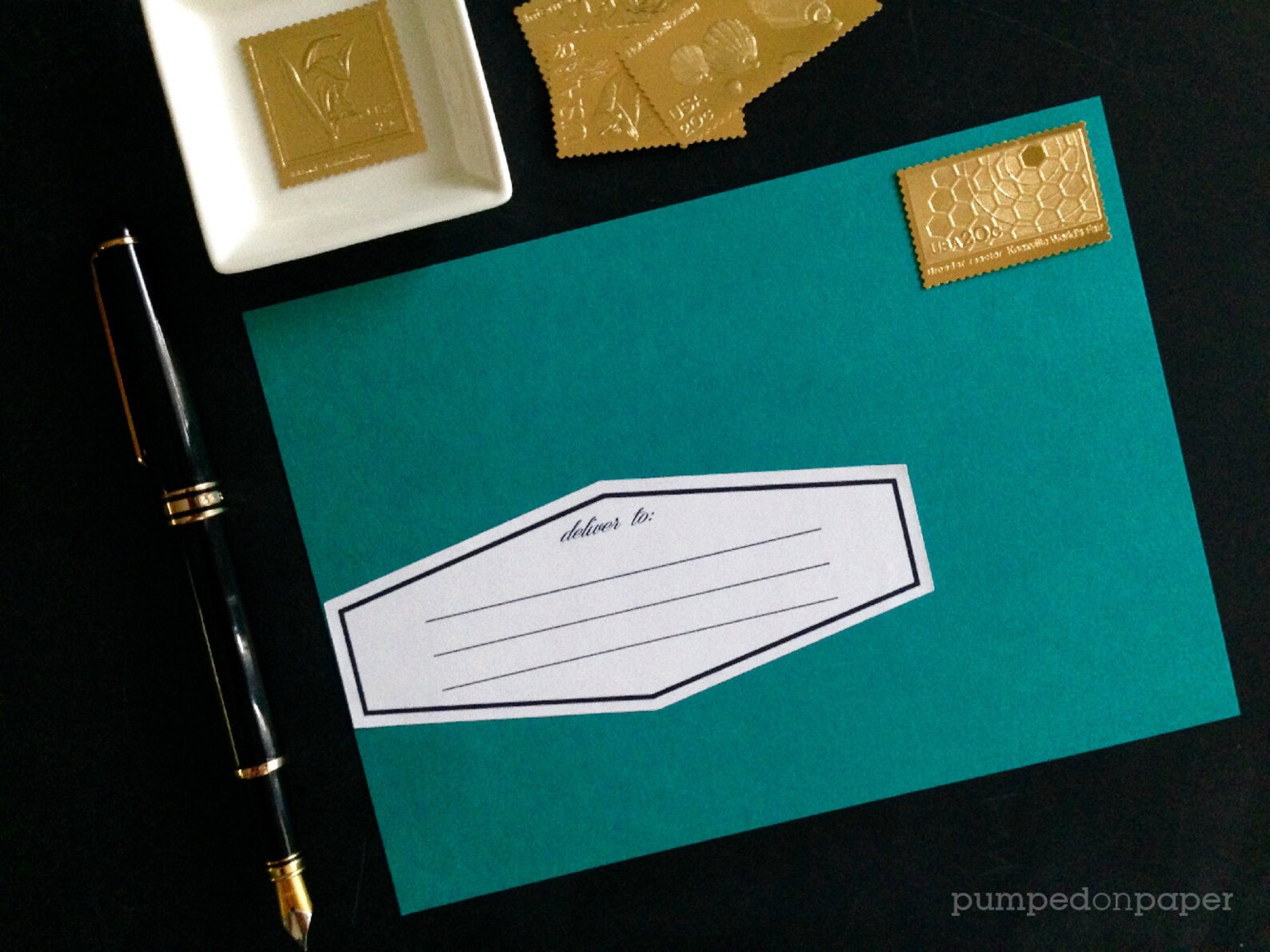 blank-deliver-to-address-labels-polygon-stickers-etsy