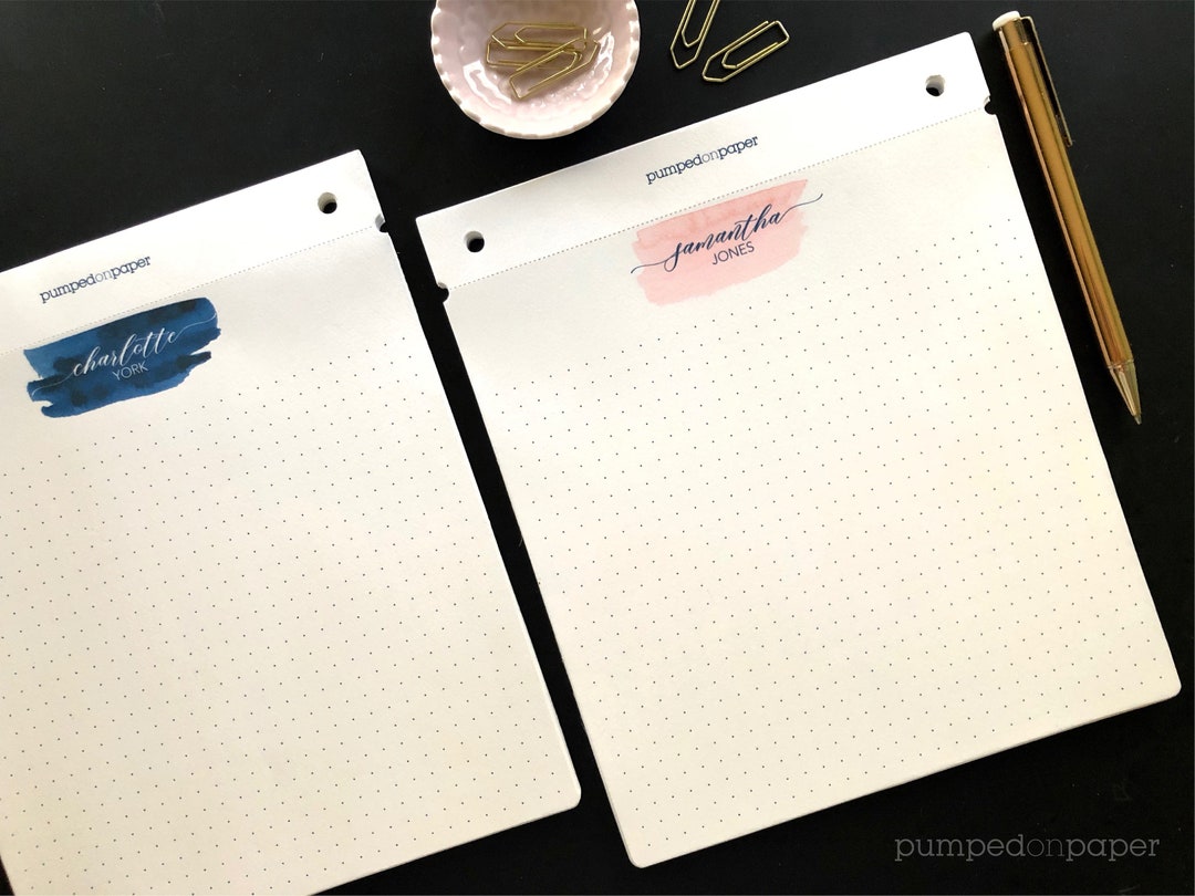 Personalized Notepad REFILL ONLY for Large Acrylic Writing Pad, Memo