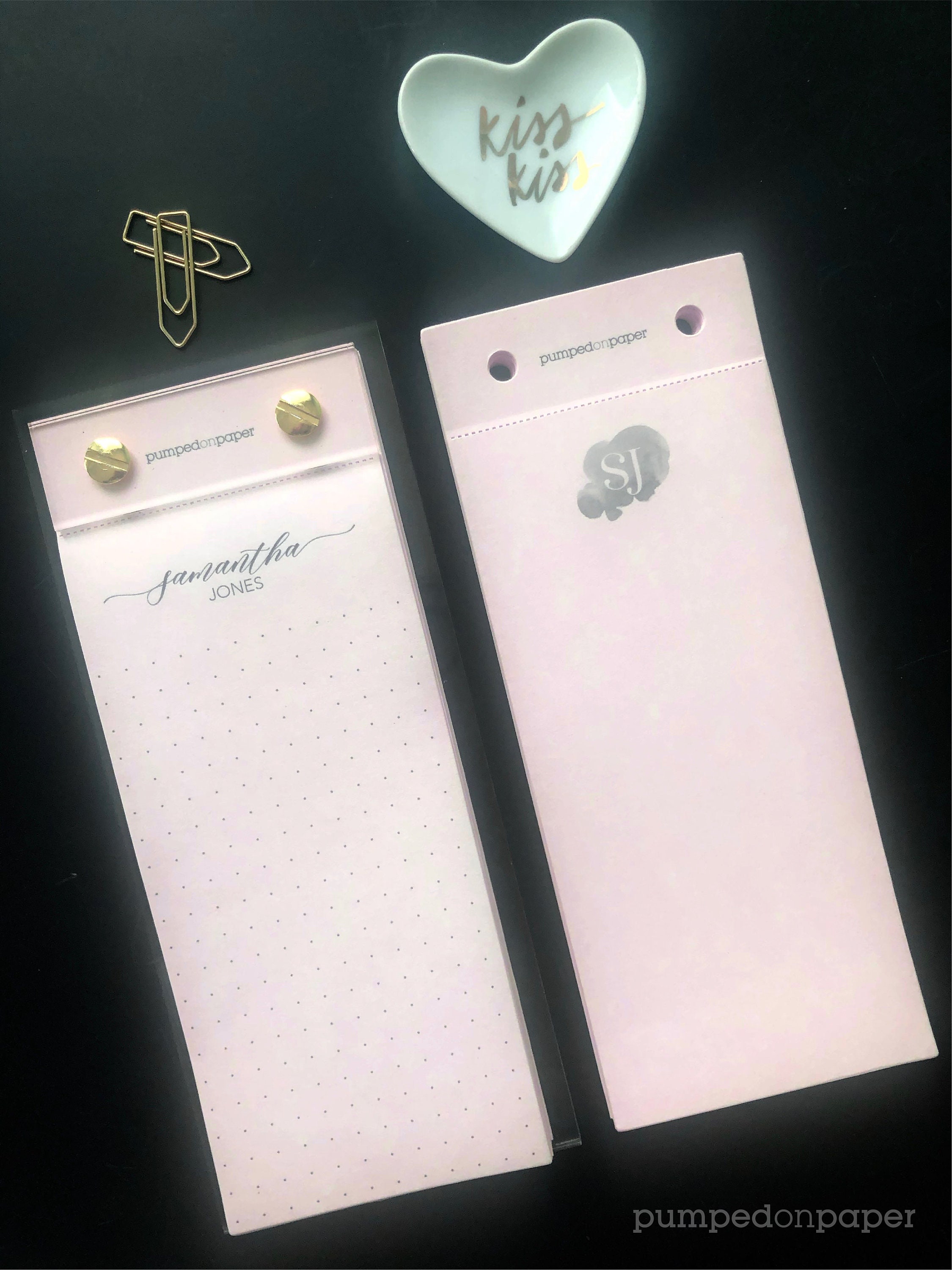 Personalized notepad set custom monogram note pad gift for Etsy