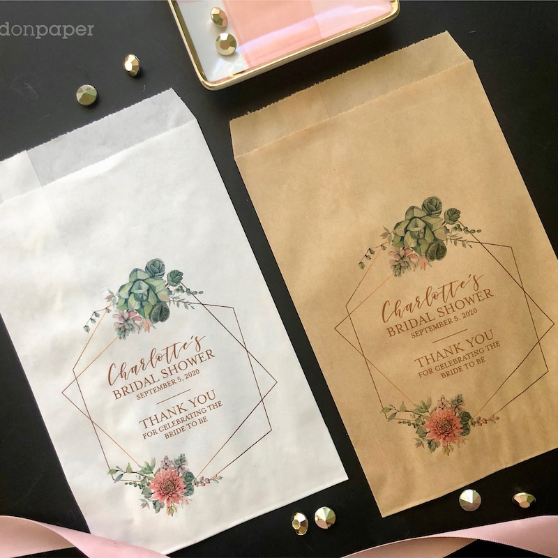 Bridal Shower Favor Bags - Etsy