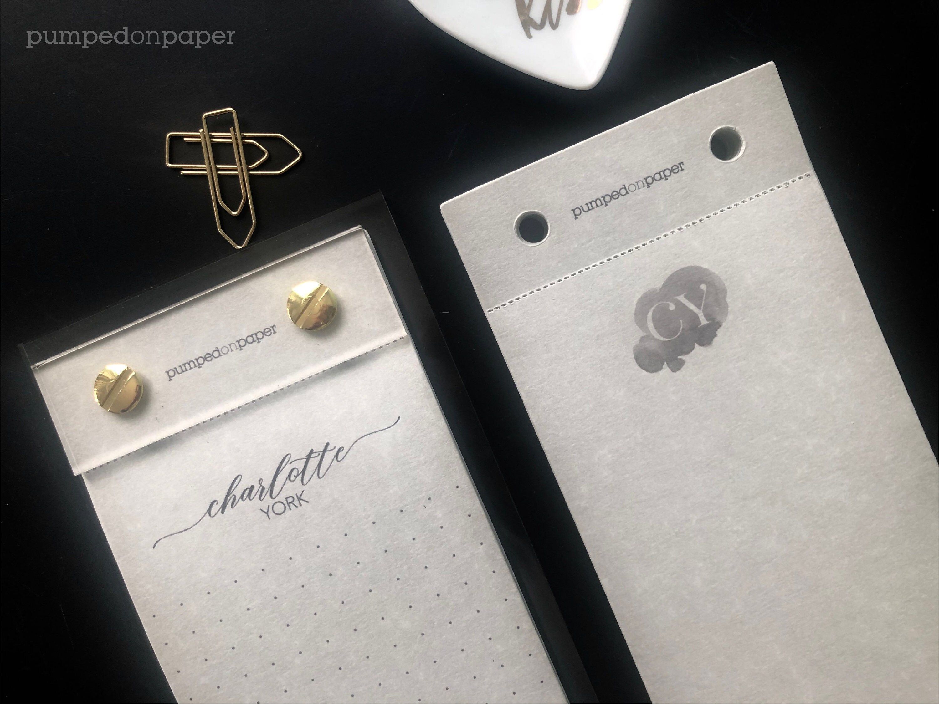 Personalized notepad set custom monogram note pad gift for Etsy