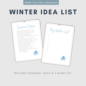 Winter and Holiday List with Idea Bank