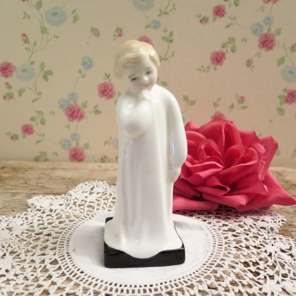 Sweet Royal Doulton Little Boy Figurine, Darling, 1981. NH 1985, Designed by Charles Vyse, 1945. Collectable Royal Doulton, Gift for Her