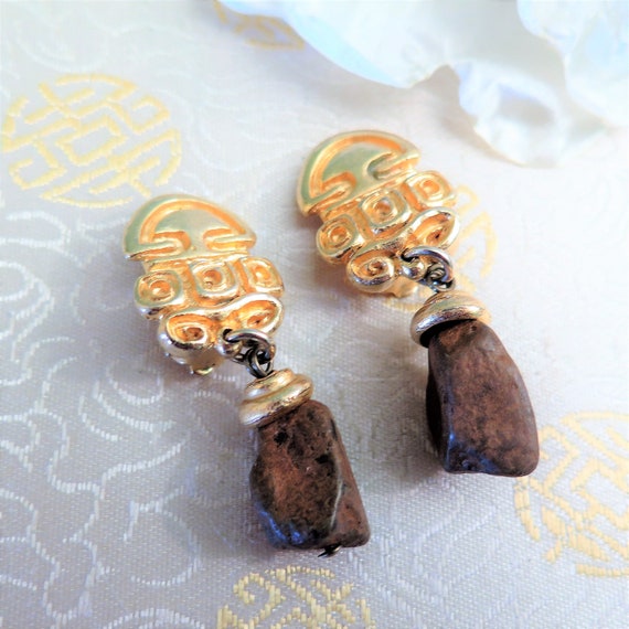 Vintage Designer Earrings by Chorange of Paris. French Handcrafted