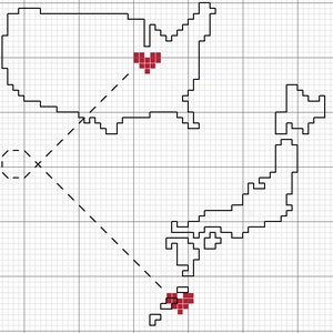 Miss You, Country to Country, Long Distance Love or Friendship Cross Stitch - PATTERN