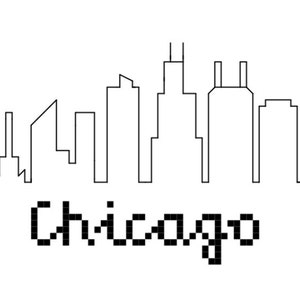 Chicago Skyline - Windy City - Chi Town- Counted Cross Stitch - Modern ...