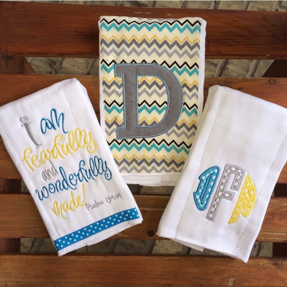 Baby boy gift baby shower gift burp cloths hospital gift Etsy