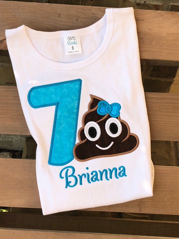 Emoji Shirt Emoji Birthday Shirt Birthday Shirt Poop Emoji | Etsy