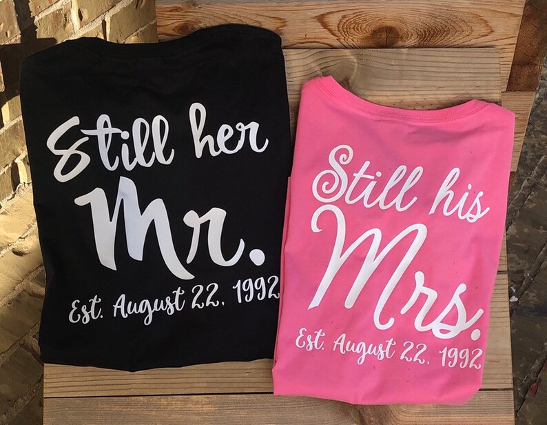  Wedding shirts husband and wife shirts vow renewal renew 