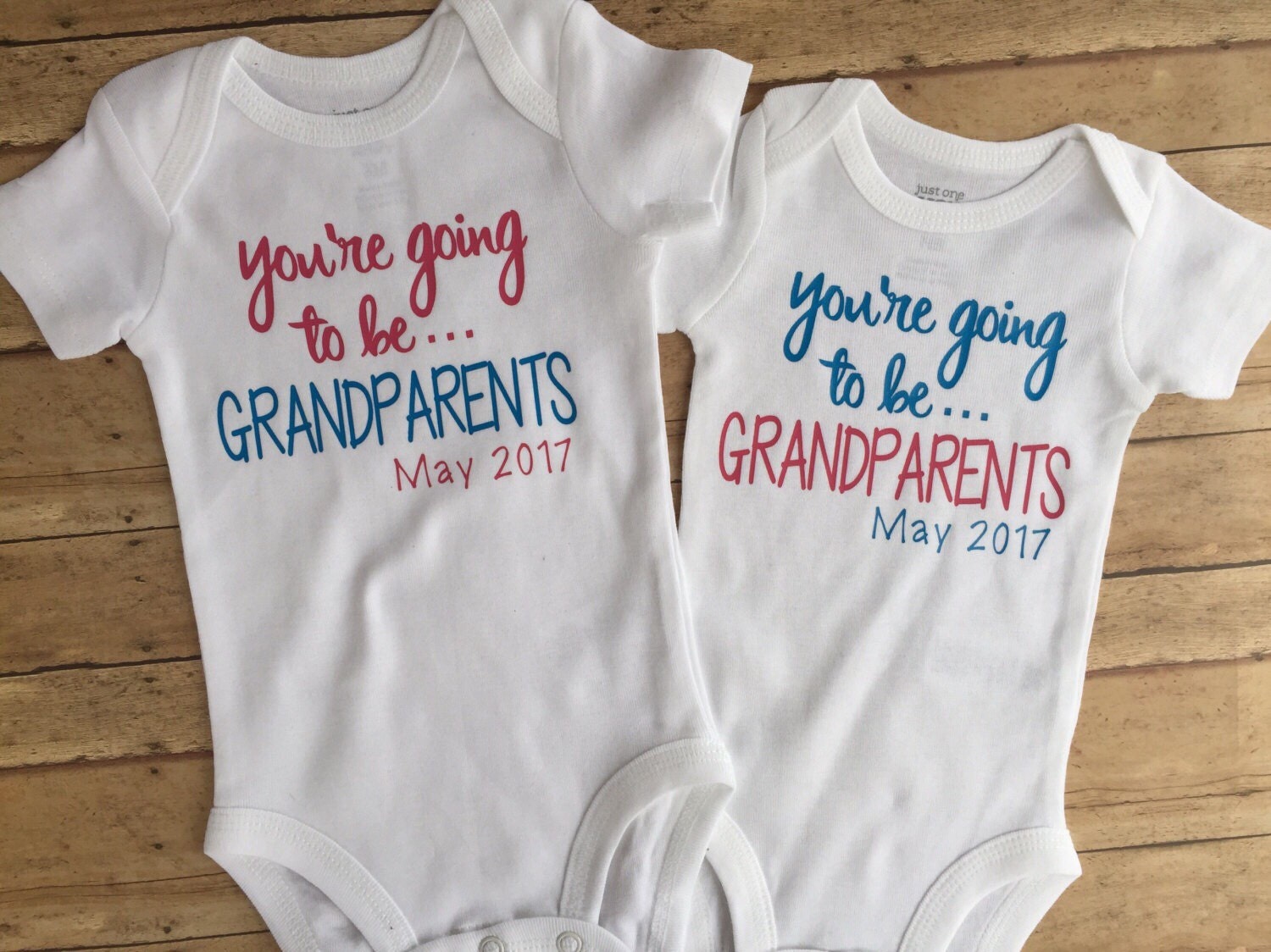 Pregnancy announcement grandparents grandparent Etsy
