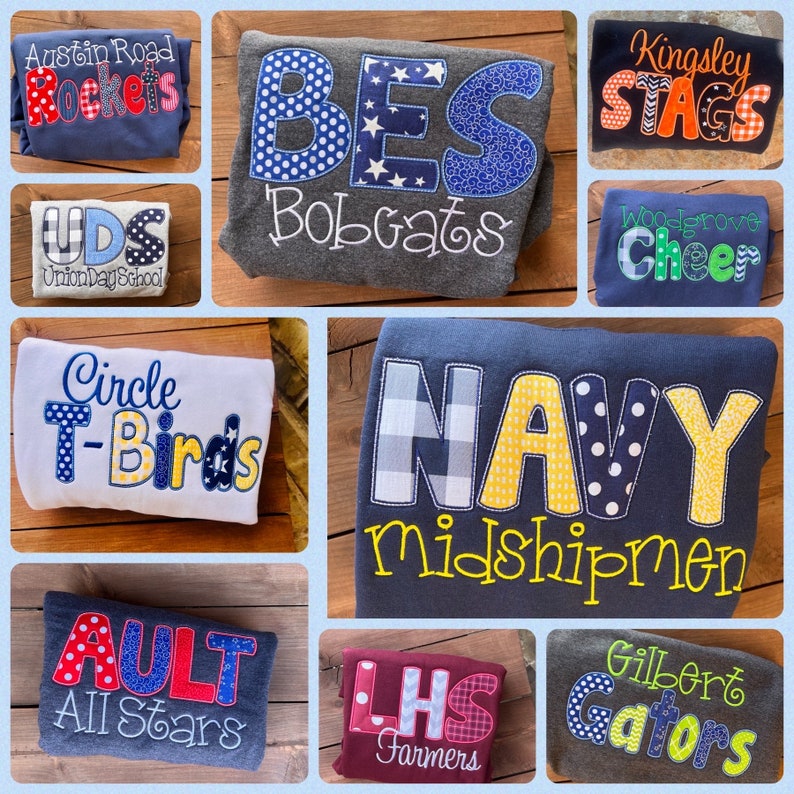 In stock & Custom bling sweatshirt (ALL schools available to order)