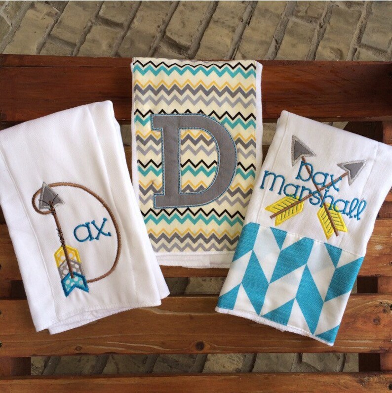 Baby boy gift baby shower gift burp cloths hospital gift Etsy