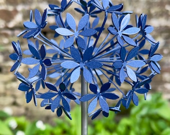 Agapanthus Flower Stem - Stainless Steel  Sculpture, Garden Art