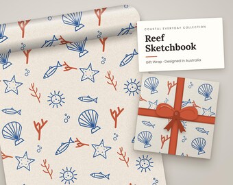 Reef Sketchbook Wrapping Paper