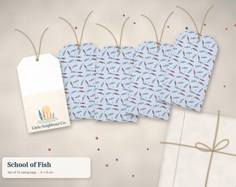 Coastal Gift Tags | Aussie Beach and Ocean Designs (Set of 12 or 24)