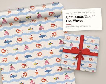 Christmas Under the Waves Wrapping Paper