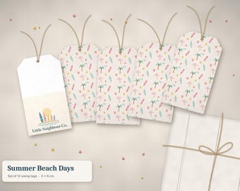 Coastal Gift Tags | Aussie Beach and Ocean Designs (Set of 12 or 24)