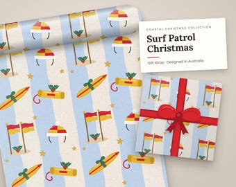 Surf Patrol Christmas Wrapping Paper