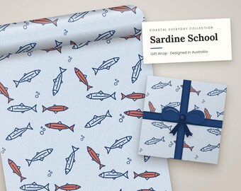Sardine School Wrapping Paper
