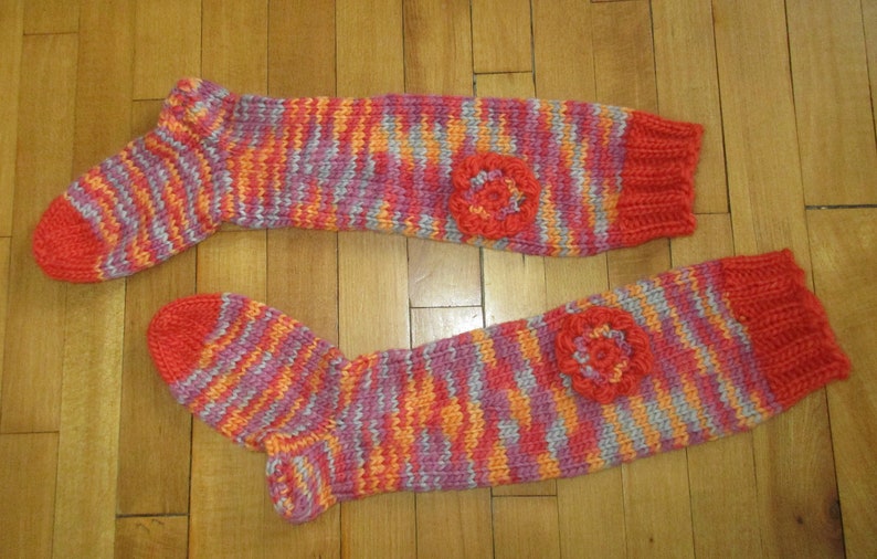 wool knit Ladies socks Knee-high Knitted socks for women womens socks Long