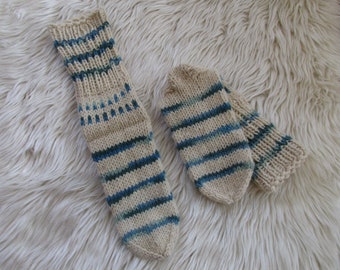 Knitted wool Socks Men's size // Wool socks men // Socks