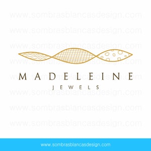 OOAK Premade Logo Design - Golden Net - One Of A Kind Business Logo Design - Perfect for a goldsmith or handmade jewelry shop