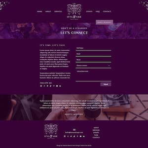 Wix Website Template Design for Tarot Readers, Witches and Psychics | Lilith | Modern and Elegant Website Design image 7