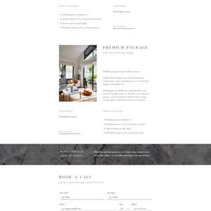 Wix Website Template Design for Interior Designers and Real Estate ...