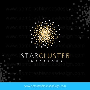 Photography Logo Design - OOAK Premade Logo Design - Star Cluster - One Of A Kind Business Logo Design - For an interior designer