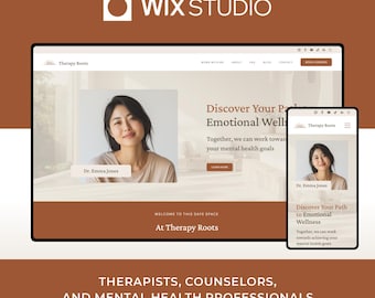 Szablon witryny internetowej Wix Studio dla terapeutów i specjalistów zdrowia psychicznego | Therapy Roots | Doradcy i trenerzy