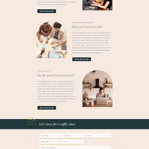Wix Website Template Design for Coaches and Freelance Professionals Samina Modern and Elegant Website Design image 4