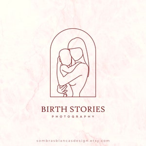 Premade Logo Design for Maternity Brands, Mom and Baby Premade Logo Design, Vector Files, Illustrated Logo, Motherhood Logo, Doula Logo