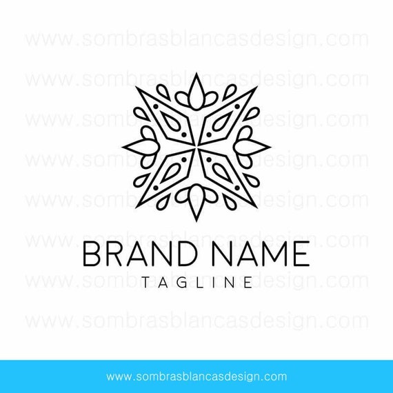 Interior Design Logo OOAK Premade Logo Design Black Star One