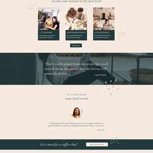 Wix Website Template Design for Coaches and Freelance Professionals Samina Modern and Elegant Website Design image 2
