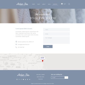 Wix Website Template Design for Handmade Shops Amber Modern and Elegant E-commerce Website Design image 4