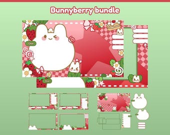 Bundle Overlays - Just chaatting + Gaming [Bunnyberry]