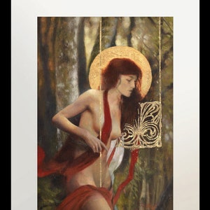Art print A3+ van "The Gathering Space" (HD print), beperkt tot 100 exemplaren, gesigneerd, reliëf, gestempeld, verguld (24k goud) en genummerd.