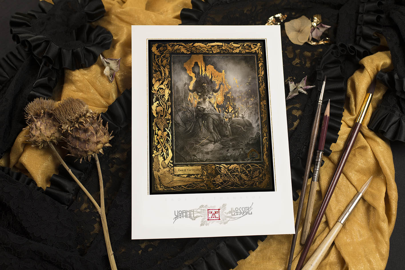 Fine Art Giclee Print A4 of Eros and Thanatos