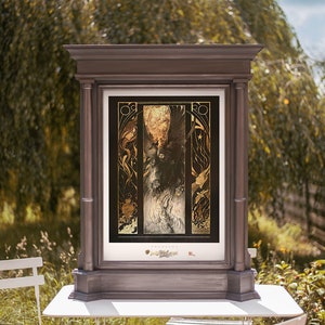 Très grand format du Tirage d'Art "Thanatos"- format 61/84cm - limité à 500 exemplaires, doré, numéroté, signé par estampillage.