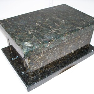 Stone Cremation Box Stone Cremation Urn Handmade Wedding Box or Keepsake Box - Etsy