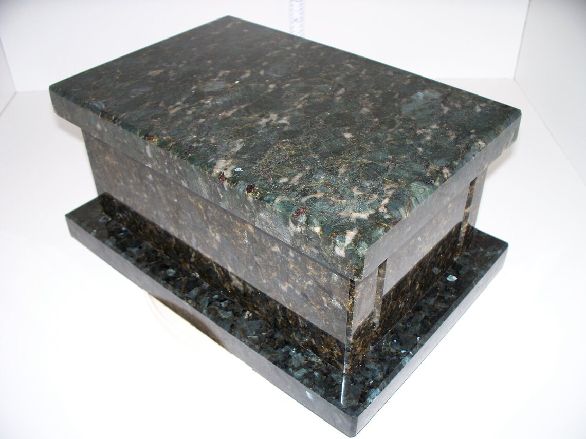 Stone Cremation Box Stone Cremation Urn Handmade Wedding Box or Keepsake Box - Etsy