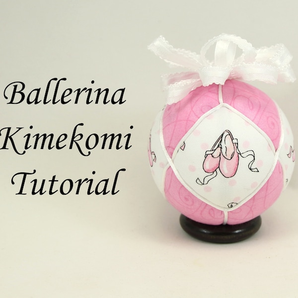 DIY Ballerina Kimekomi Ornament Tutorial, Do It Yourself Kimekomi Ornament Tutorial, Kein Nähen Ornament Tutorial, Kimekomi Tutorial
