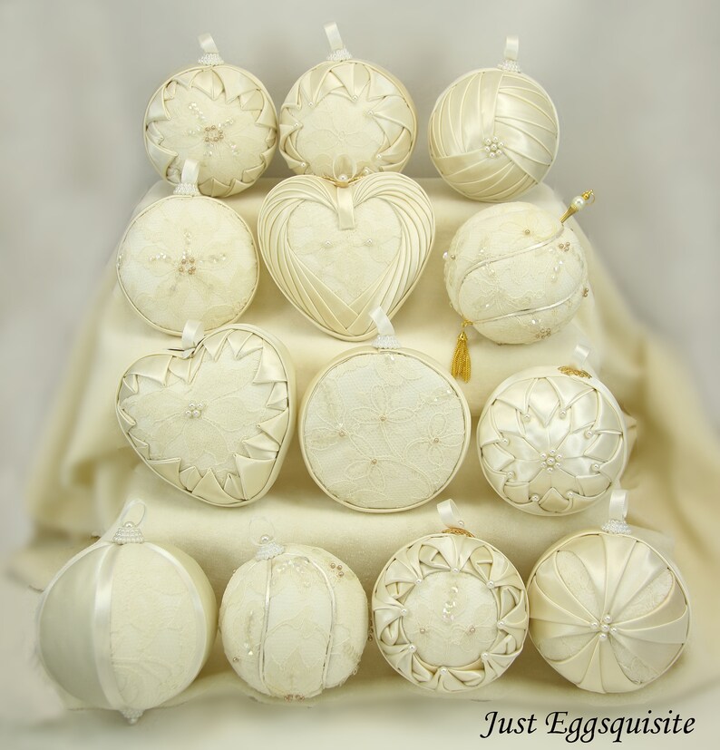 Wedding Ornaments Heirloom Ornaments Wedding Dress Etsy