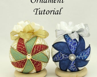 DIY Starburst Kimekomi Ornament Tutorial, Do It Yourself Kimekomi Tutorial, Japanese Kimekomi Tutorial, DIY Ornament Tutorial, Kimekomi