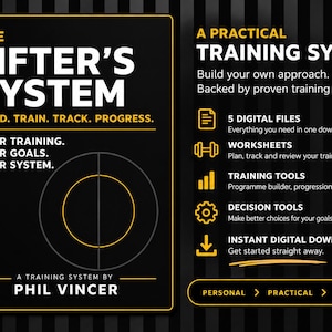 Bodybuilding-Trainingsplaner | Individuelles Trainingssystem & Fortschrittsverfolgung | Digitales Fitness-Arbeitsbuch (PDF)